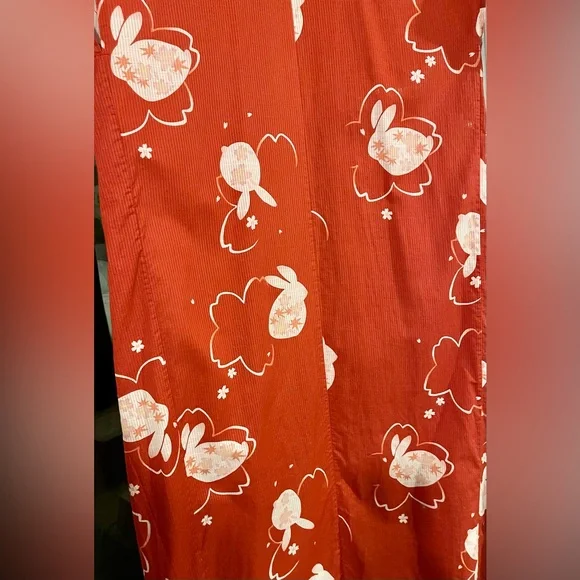 Vintage bunny kimono - Picture 4 of 4